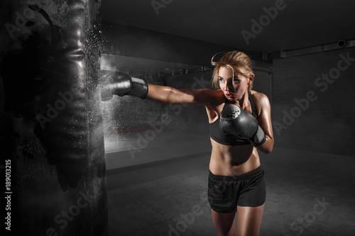 Leinwand Poster Kickboxing