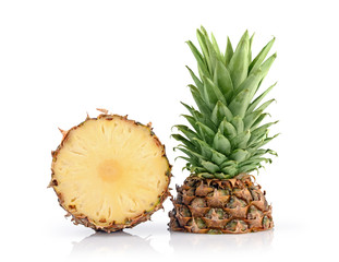 Wall Mural - Fresh ripe cut juicy pineapple for healthy nutrition