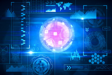 Wall Mural - finance and future concept