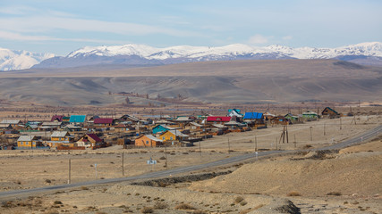 Poster - Village of Altai mountains, Russia.