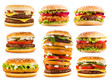 © Nitr - various hamburgers isolated on white background