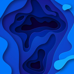 Wall Mural - abstract blue background