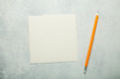 © Andrii Zastrozhnov - Beige square sheet of paper on a white background.