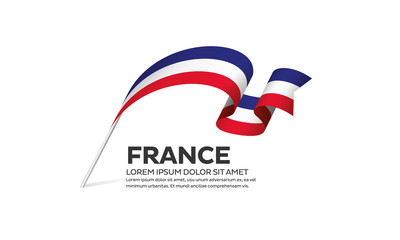 Wall Mural - France flag background