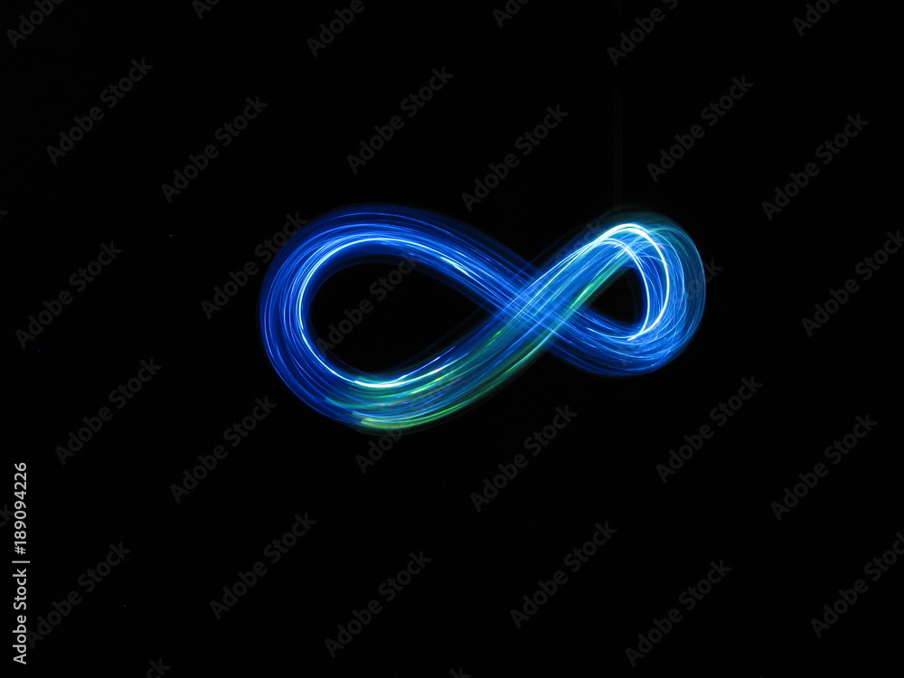 Infinity Neon background Stock Photo | Adobe Stock
