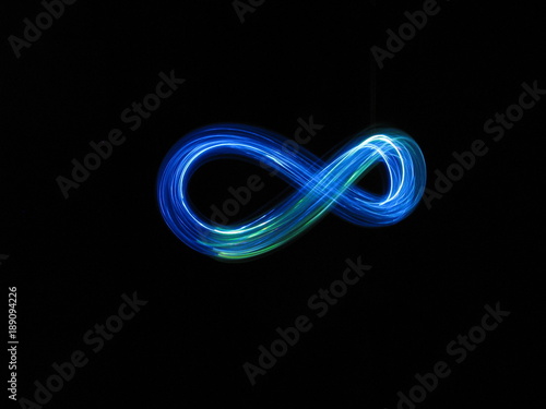 Photographie Infinity Neon background