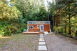 © ppa5 - Small wooden cabin house. Exterior design.