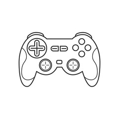 Icon line wireless gamepad controller. Joysticks for game