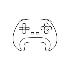 Icon line gamepad controller. Joysticks for game