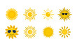 © ylivdesign - Sun icon set, flat style