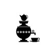 samovar with a cup of tea icon. Elements of Russian culture icon. Premium quality graphic design icon. Simple icon for websites, web design, mobile app, info graphics