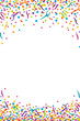 Colorful Confetti Celebration Vertical Vector Illustration 1
