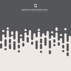 Wall Mural - abstract gray rounded lines halftone transition