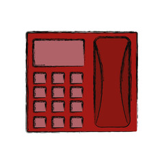 Wall Mural - colored  telephone  vector illustration