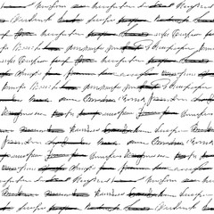 Poster - Seamless background pattern. Imitation of a abstract vintage lettering. Unreadable text.