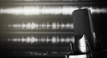 Microphone In A Recording Studio