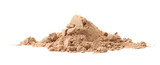 Fototapeta Tęcza - Pile of cocoa protein powder isolated