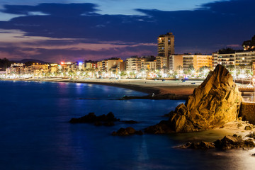 Wall Mural - Lloret de Mar Town at Dusk