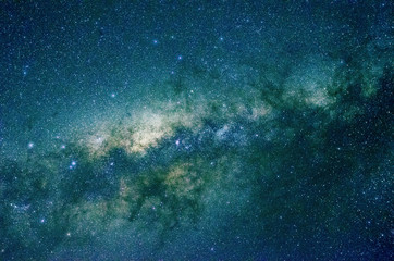 Wall Mural - Stars and galaxy outer space sky night universe black background

