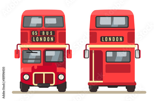 Fotografía Red traditional London bus.