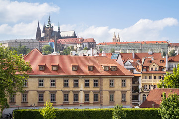 Poster - View of the St. Vitus Cathedral and Prague Castle