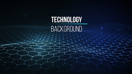 abstract technology background. background 3d grid.cyber technology ai tech wire network futuristic 