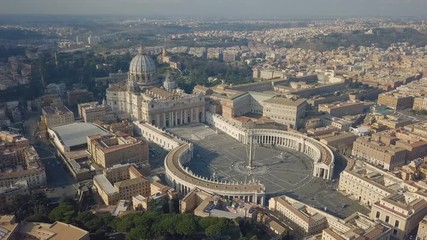Wall Mural - Aerial view of Vatican city at day time