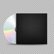 compact disc black cover transparent