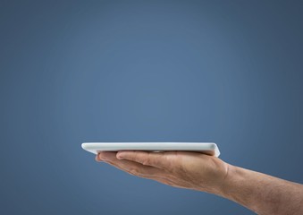 Poster - Hand holding tablet