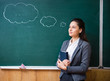 © stockartstudio - dreamy teacher standing at the blackboard