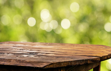 Poster - Wooden table background