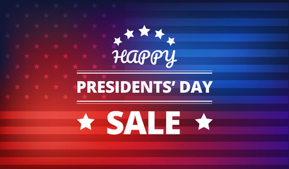 Wall Mural - Presidents Day Sale vector background