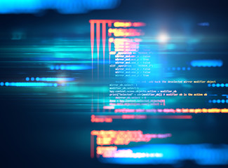 programming code abstract technology background of software developer and computer script