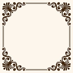 Frame with decorative corners