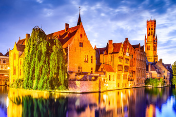 Poster - Belfry, Bruges, Belgium