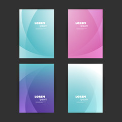 Wall Mural - abstract colorful patterned cover design set - applicable for banners, placards, posters, flyers - c