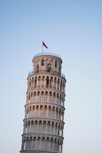 Leaning Tower Of Pisa At Dusk