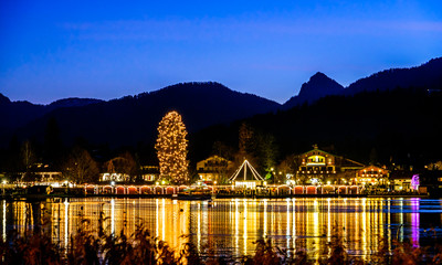 Wall Mural - christmas market - tegernsee