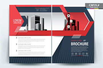 Wall Mural - Modern business flyers brochure, annual report ,design templates, booklet, book cover in size a4