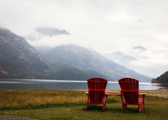 two red chairs