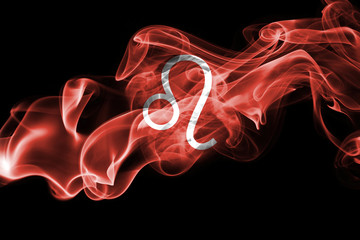 Wall Mural - smoky leo zodiac astrology sign for horoscope