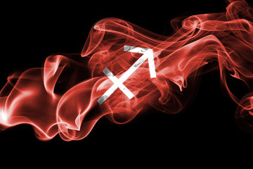Wall Mural - smoky sagittarius zodiac astrology sign for horoscope