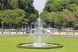 Springbrunnen vor dem Wiedervereinigungspalast Saigon Vietnam
