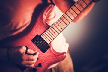 Wall Mural - Rockman Guitarist Closeup