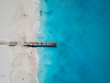 Drone photo of pier in Grace Bay, Providenciales, Turks and Caicos