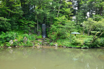 Kanazawa, Japan - august 2 2017 : Kenroku En park