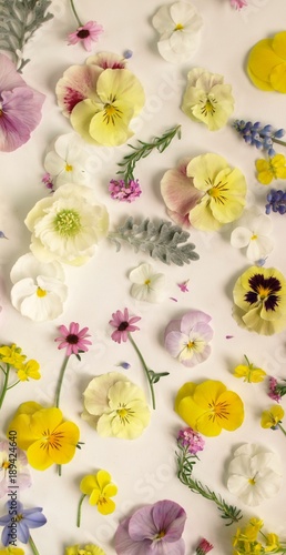 ナチュラルな春の花の花びら 白背景 Adobe Stock でこのストック画像を購入して 類似の画像をさらに検索 Adobe Stock