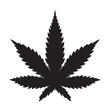 Weed Marijuana cannabis leaf vector icon logo illustration