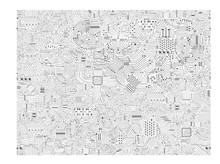 Seamless Circuit Pattern Or Circuit Board Background Vector Illustration