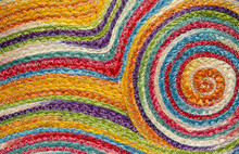 Colorful Weave Pattern Or Background